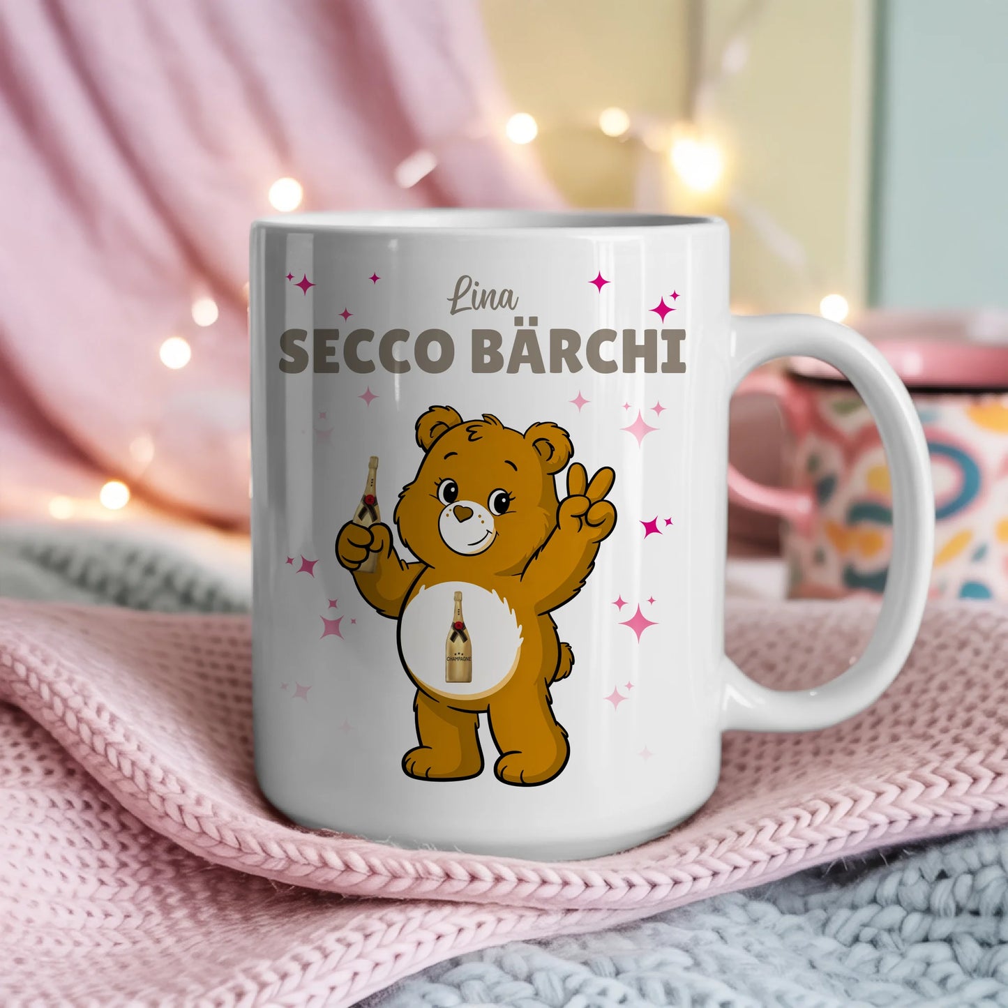 Lustige Tasse Saufbärchi Secco Bärchi Kaffeetasse 4