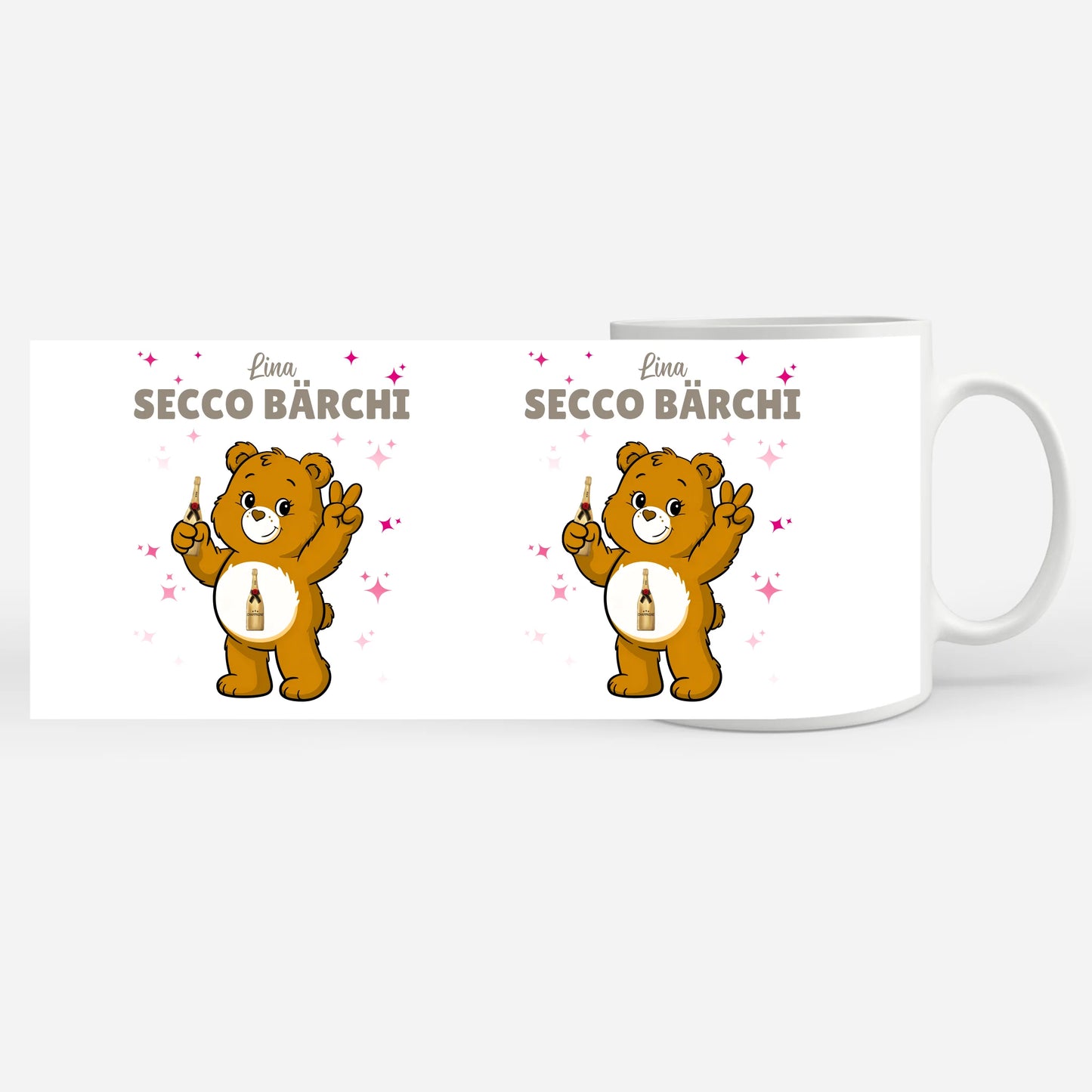 Lustige Tasse Saufbärchi Secco Bärchi Kaffeetasse 7
