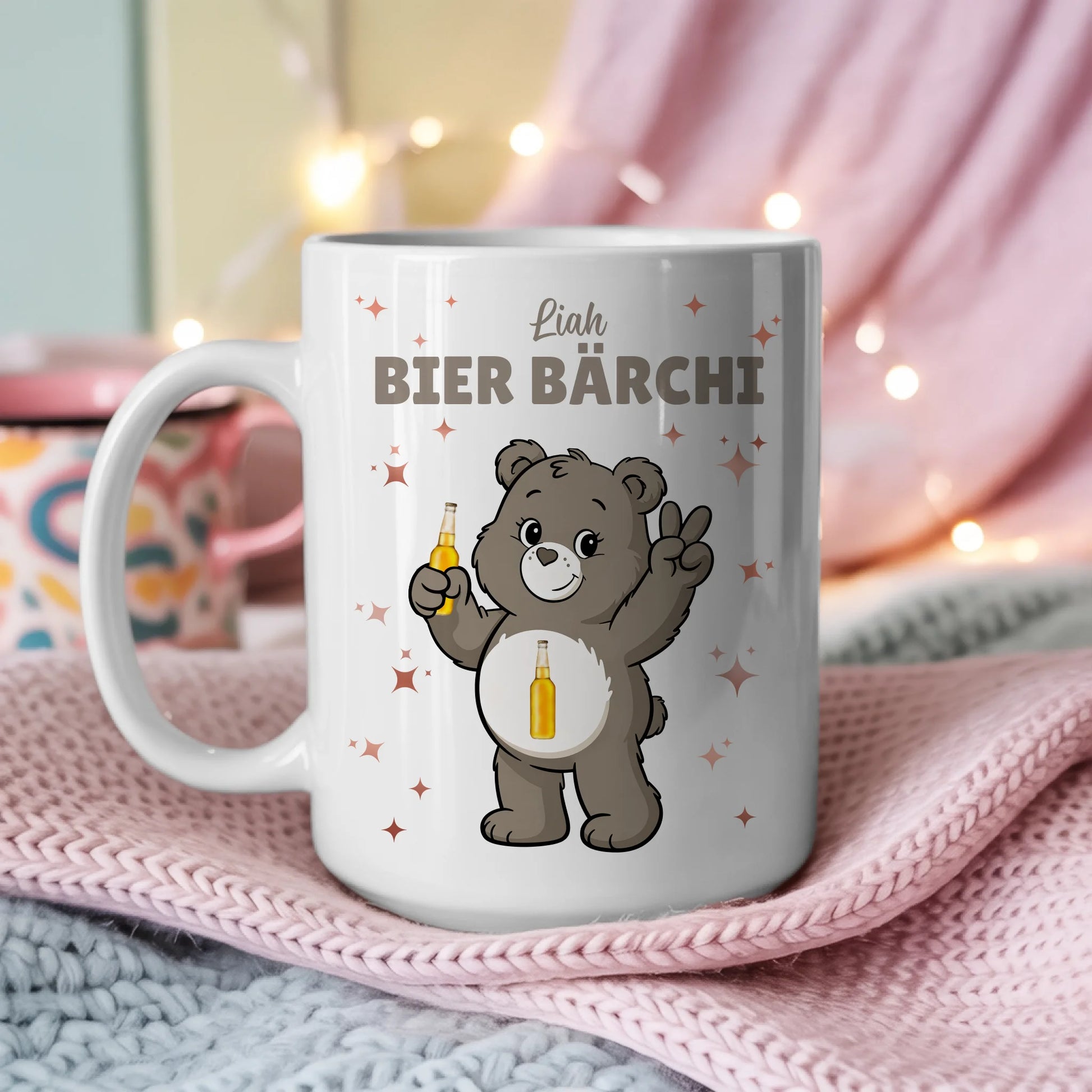 Lustige Saufbärchi Tasse Bier Bärchi Kaffee Tasse 3