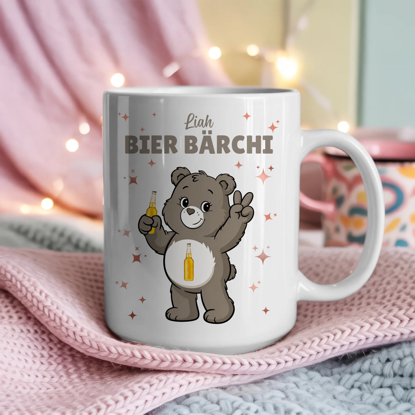 Lustige Saufbärchi Tasse Bier Bärchi Kaffee Tasse 4