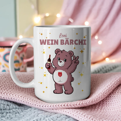 Lustige Sauf Bärchi Tasse Wein Bärchi Kaffeetasse 3