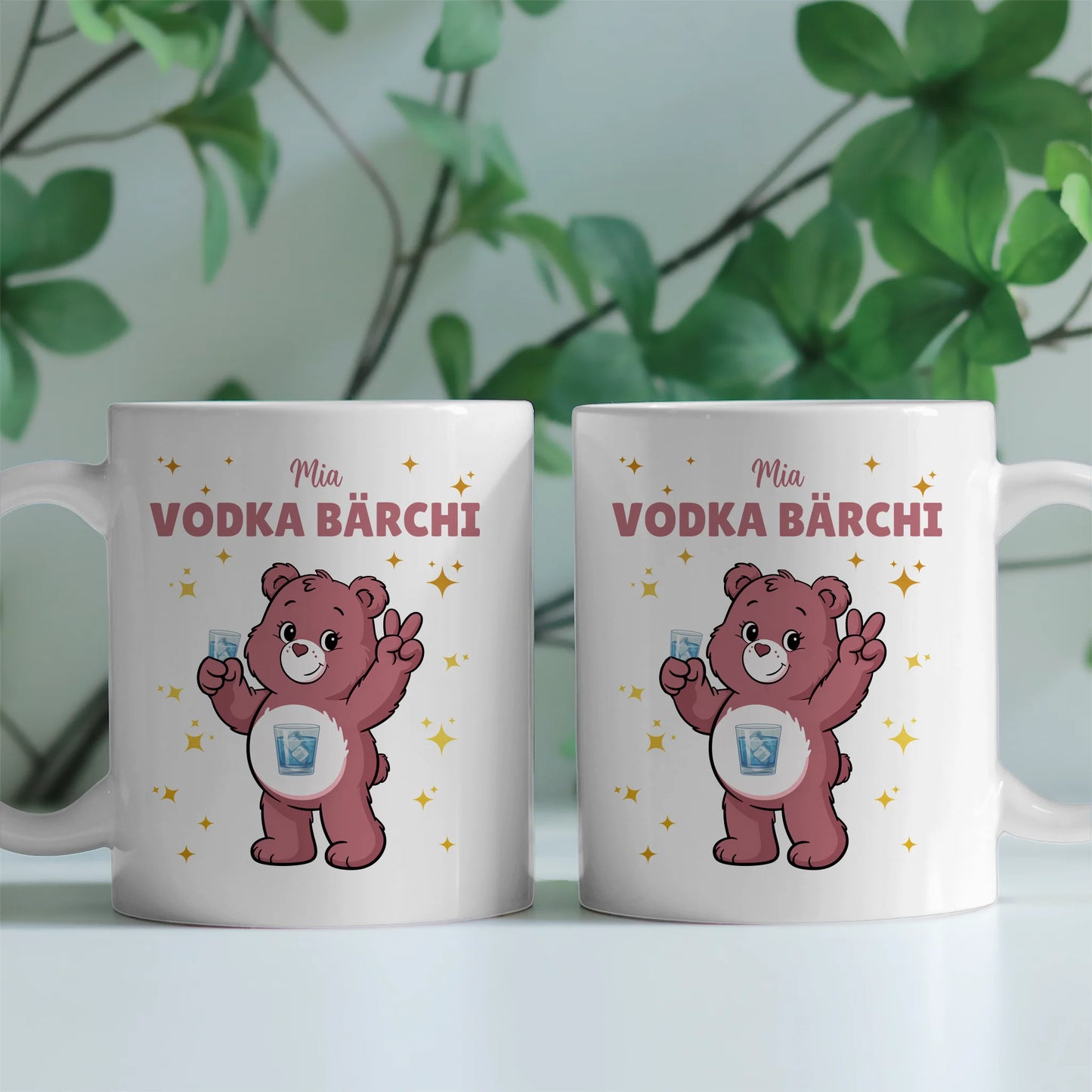 Lustige Saufbärchi Tasse Vodka Bärchi Kaffee Tasse 2