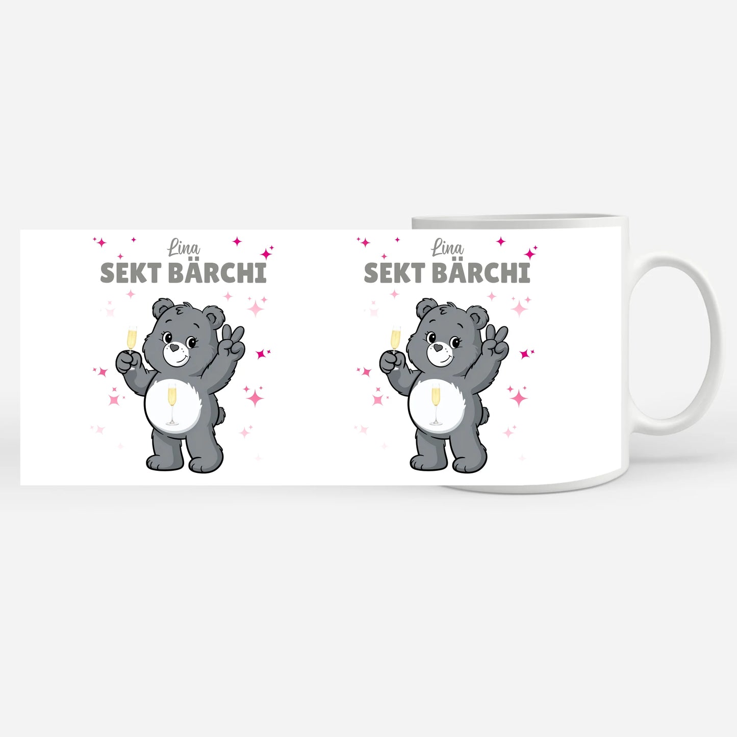 Saufbärchi Tasse Sekt Bärchi Lustige Kaffeetasse 7