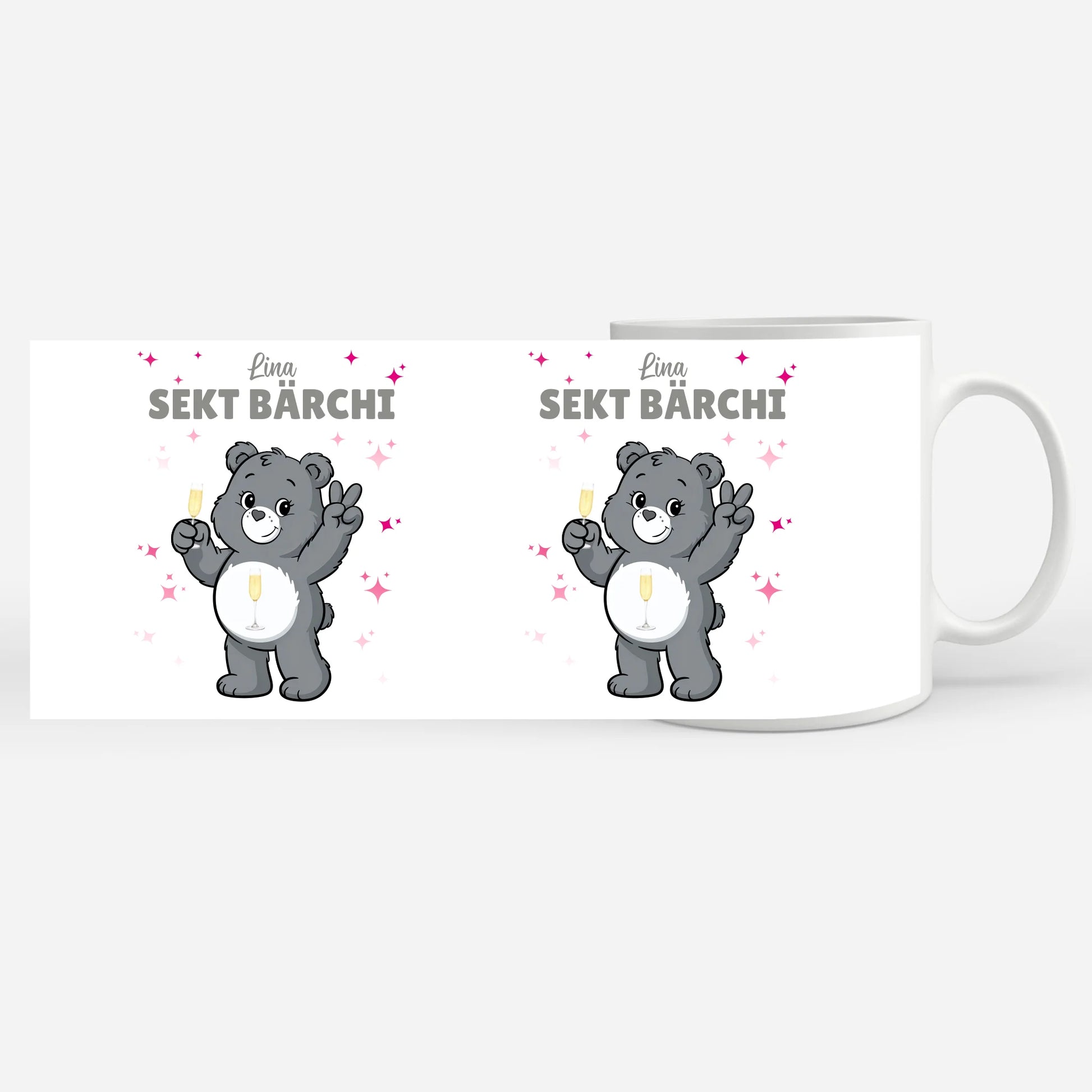 Saufbärchi Tasse Sekt Bärchi Lustige Kaffeetasse 7