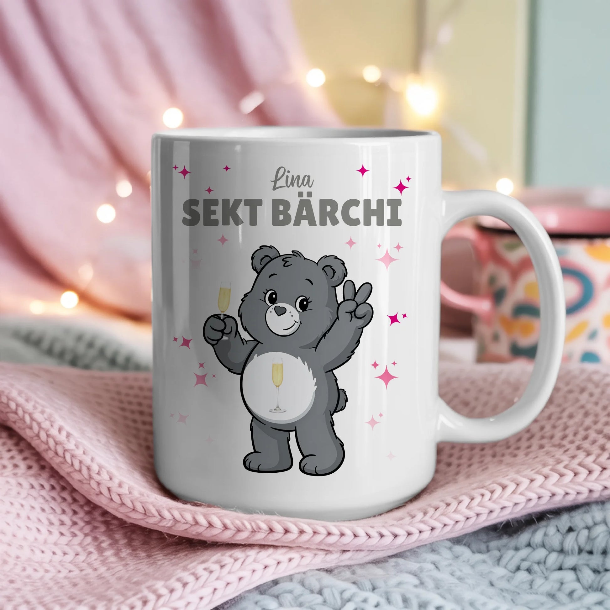Saufbärchi Tasse Sekt Bärchi Lustige Kaffeetasse 4