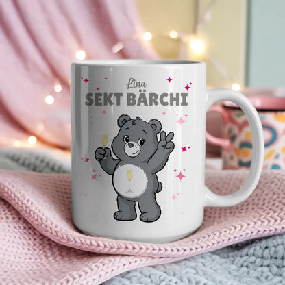 Saufbärchi Tasse Sekt Bärchi Lustige Kaffeetasse 4