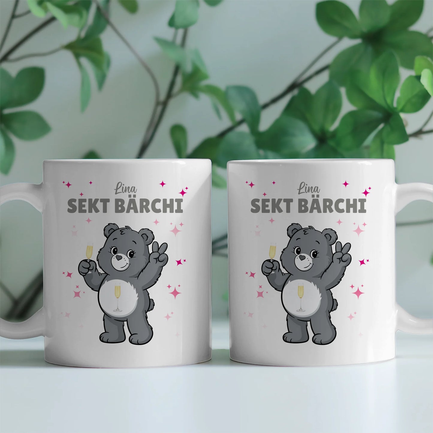 Saufbärchi Tasse Sekt Bärchi Lustige Kaffeetasse 2