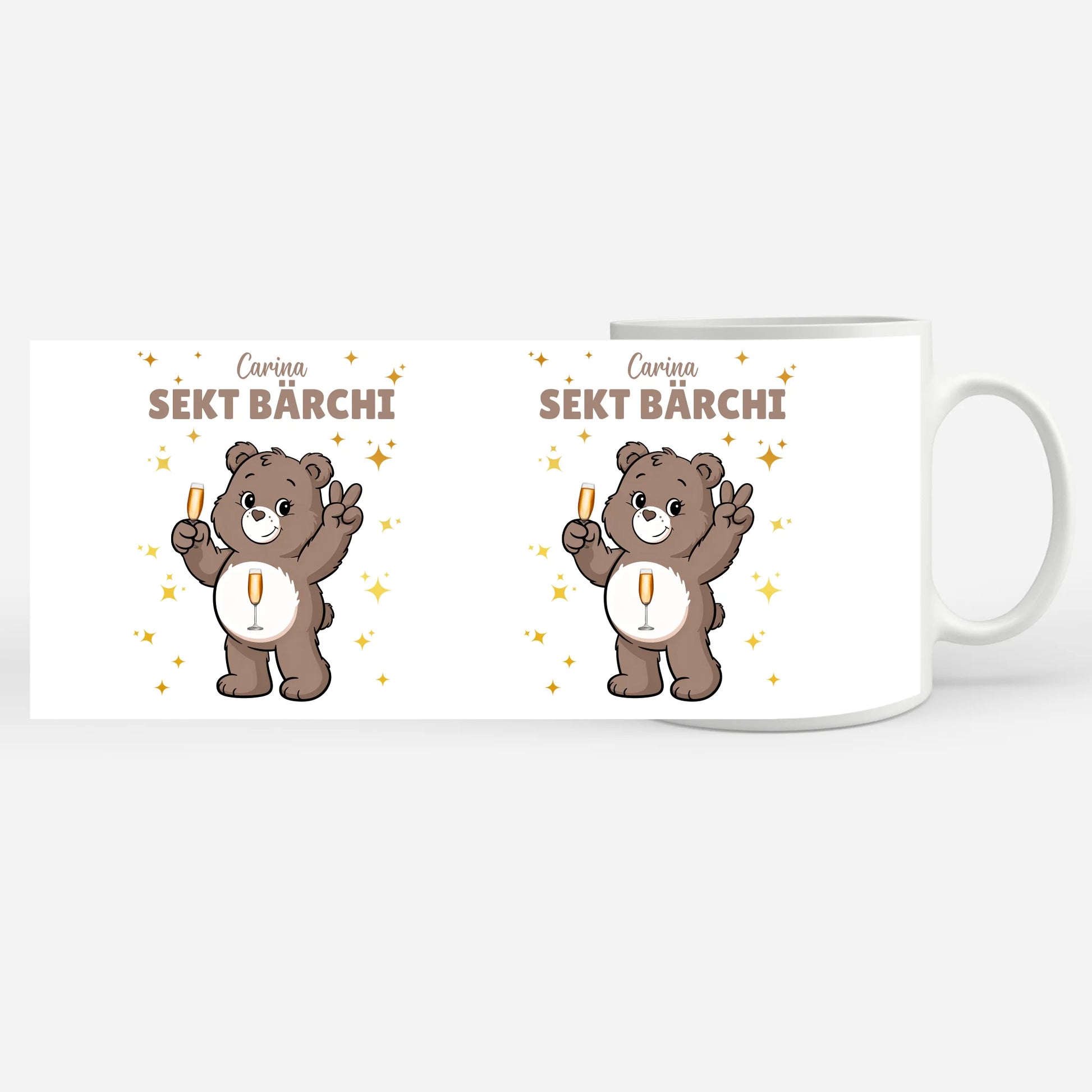 Lustige Tasse Saufbärchi Sekt Bärchi Kaffeetasse 7