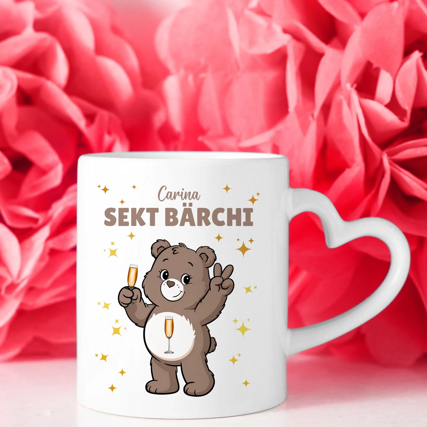 Lustige Tasse Saufbärchi Sekt Bärchi Kaffeetasse 10