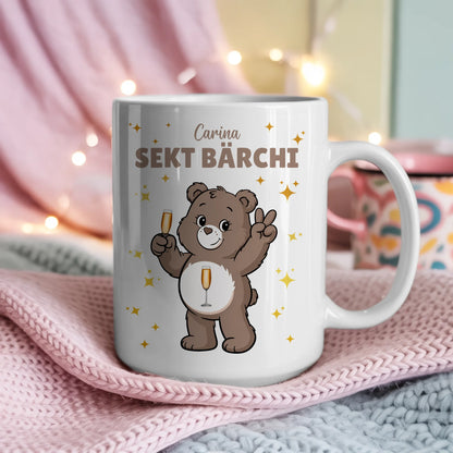 Lustige Tasse Saufbärchi Sekt Bärchi Kaffeetasse 4