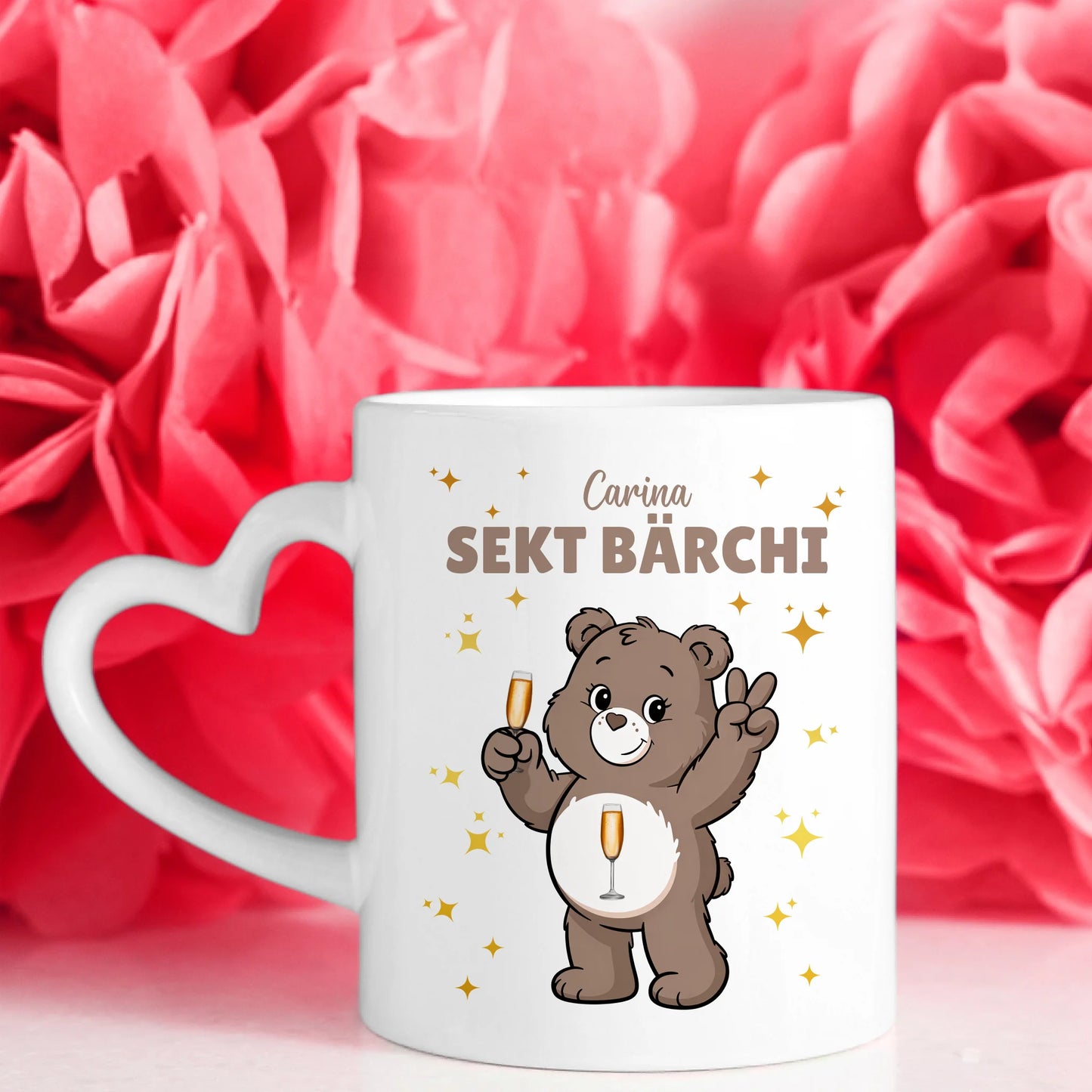 Lustige Tasse Saufbärchi Sekt Bärchi Kaffeetasse 9