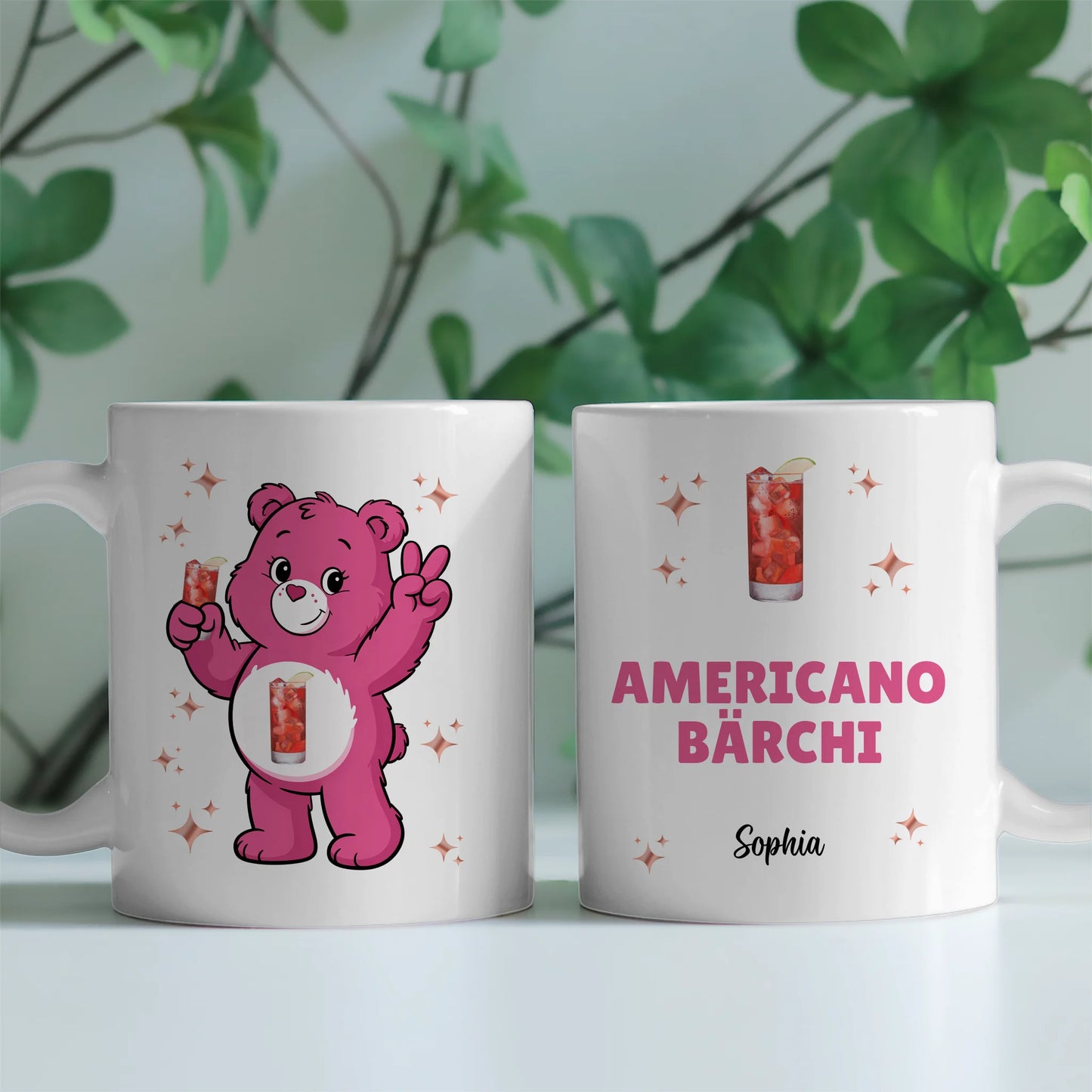 Lustige Saufbärchi Tasse Americano Bärchi Kaffeetasse 2