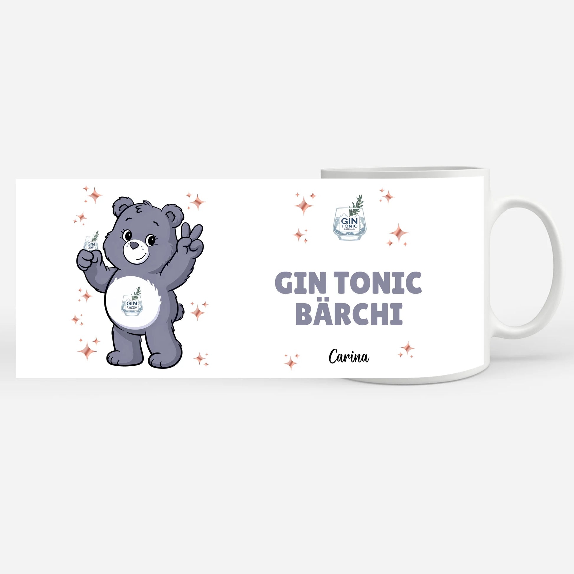 Lustige Saufbärchi Tasse Gin Tonic Bärchi Kaffeetasse 7