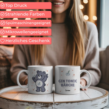 Lustige Saufbärchi Tasse Gin Tonic Bärchi Kaffeetasse 5