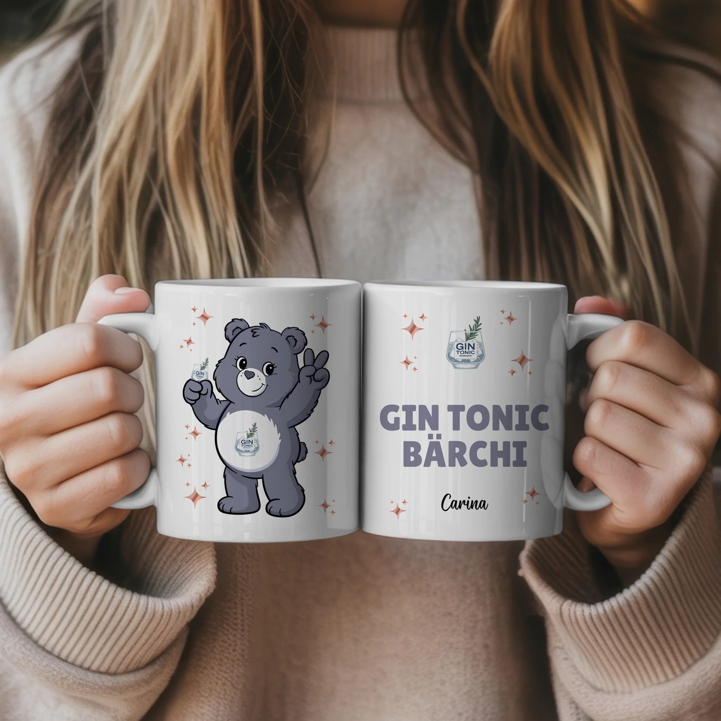 Lustige Saufbärchi Tasse Gin Tonic Bärchi Kaffeetasse 6