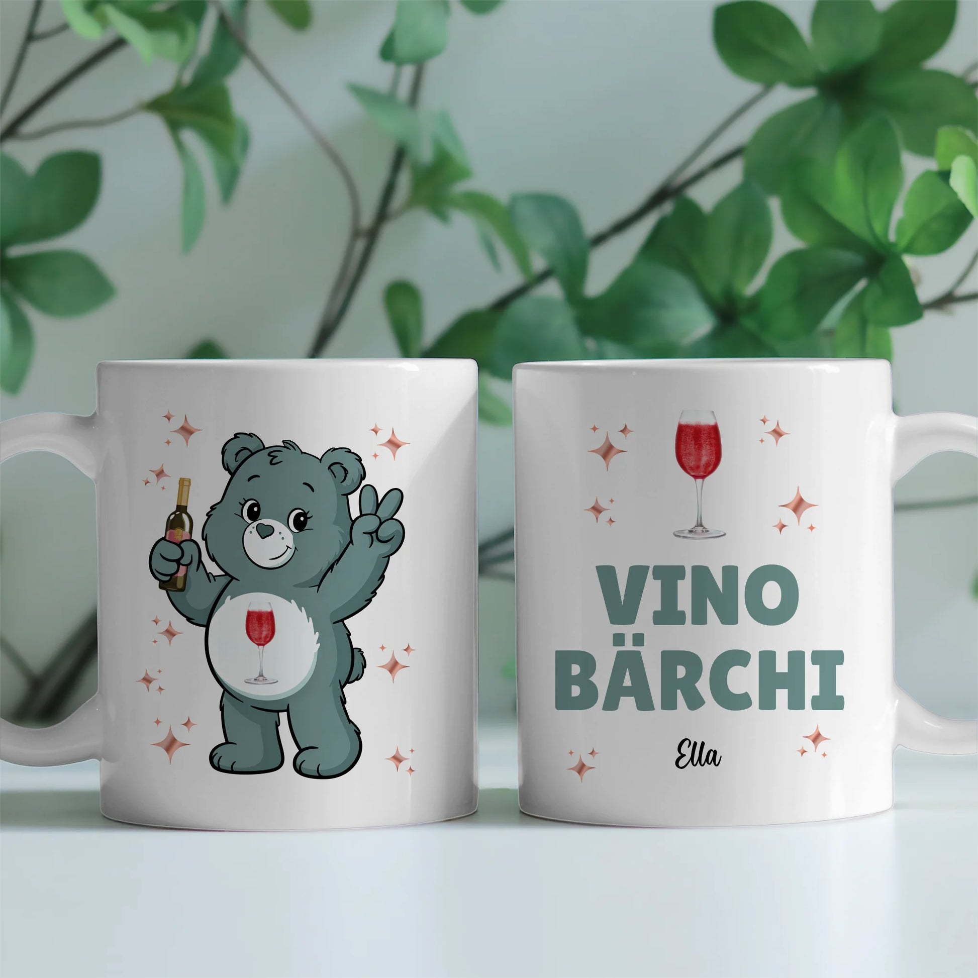 Lustige Tasse Sauf Bärchi Vino Bärchi Kaffeetasse 2
