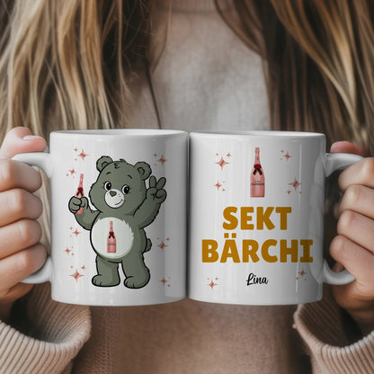 Lustige Sauf Bärchi Tasse Sekt Bärchi Lustige Kaffeetasse 1