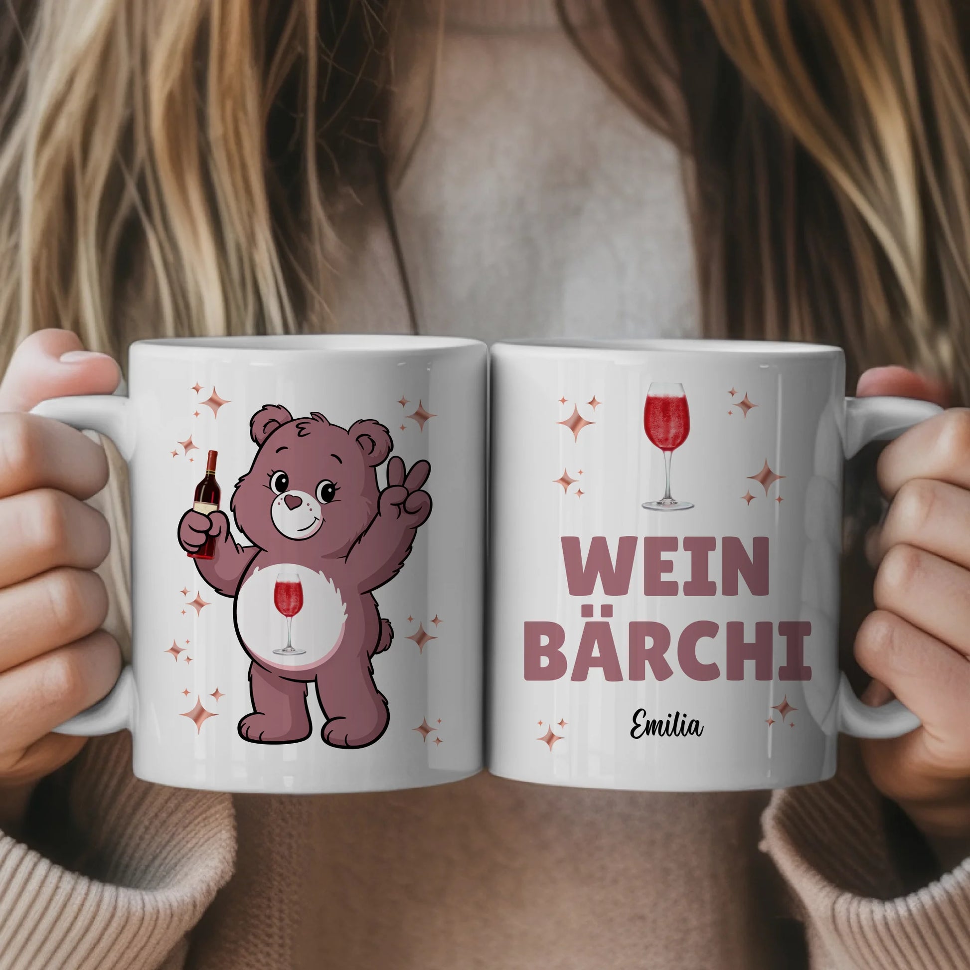 Lustige Saufbärchi Tasse Wein Bärchi Lustige Kaffee Tasse 1
