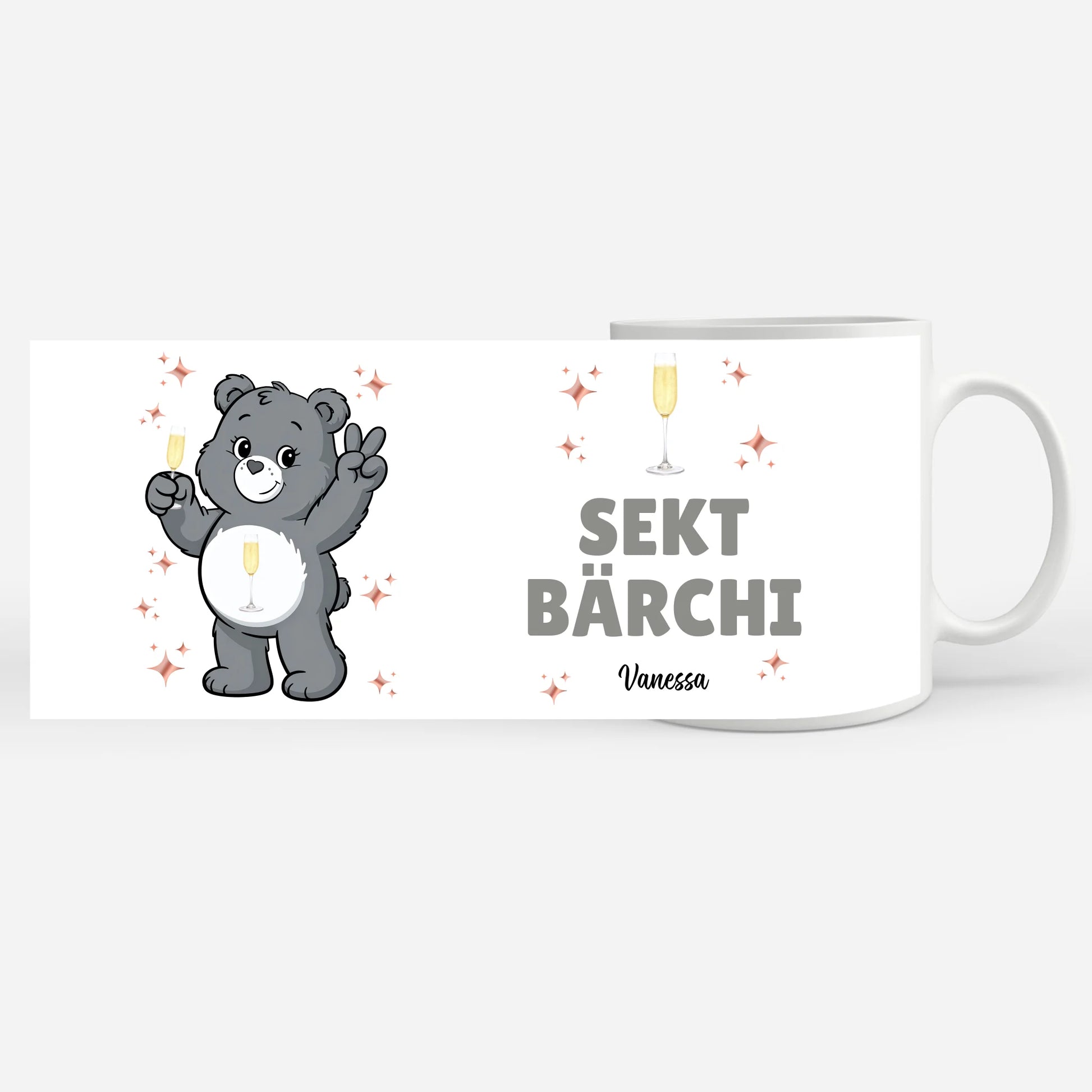 Lustige Saufbärchi Tasse Sekt Bärchi Lustige Kaffeetasse 7