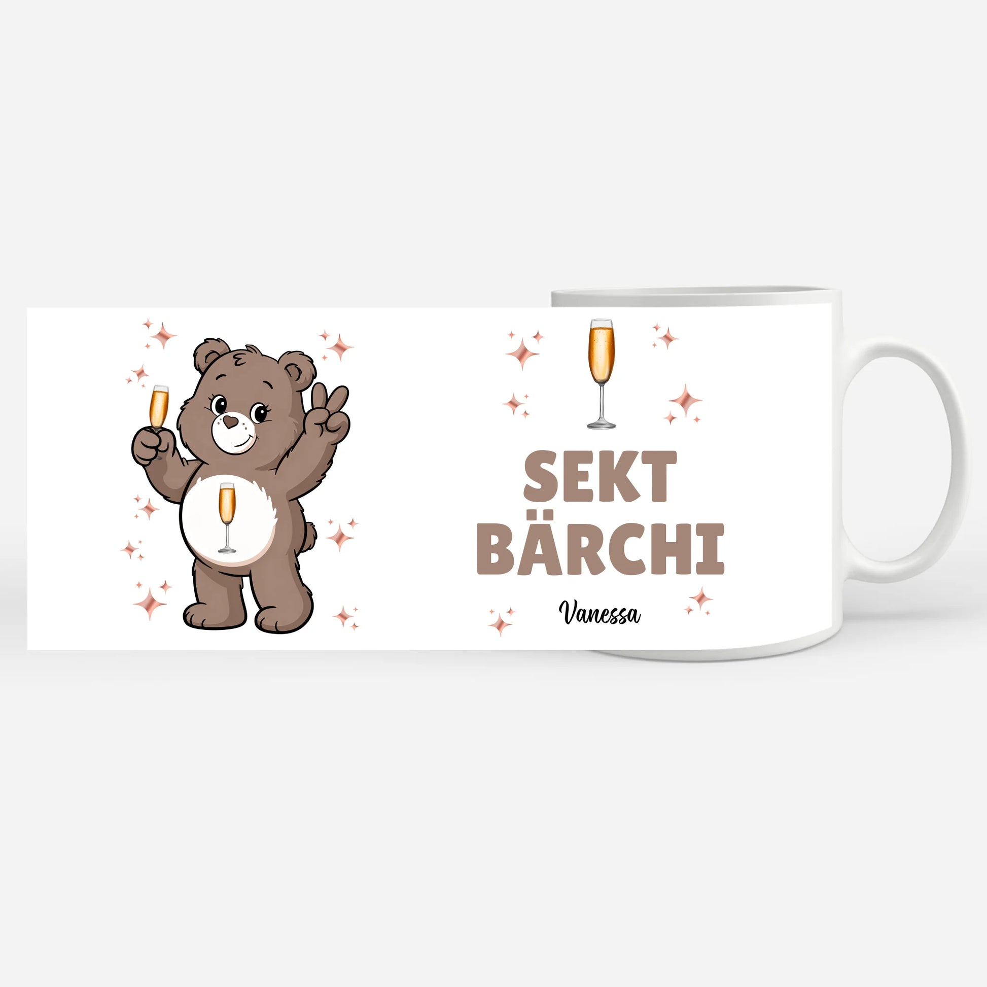 Saufbärchi Tasse Sekt Bärchi Kaffeetasse 7