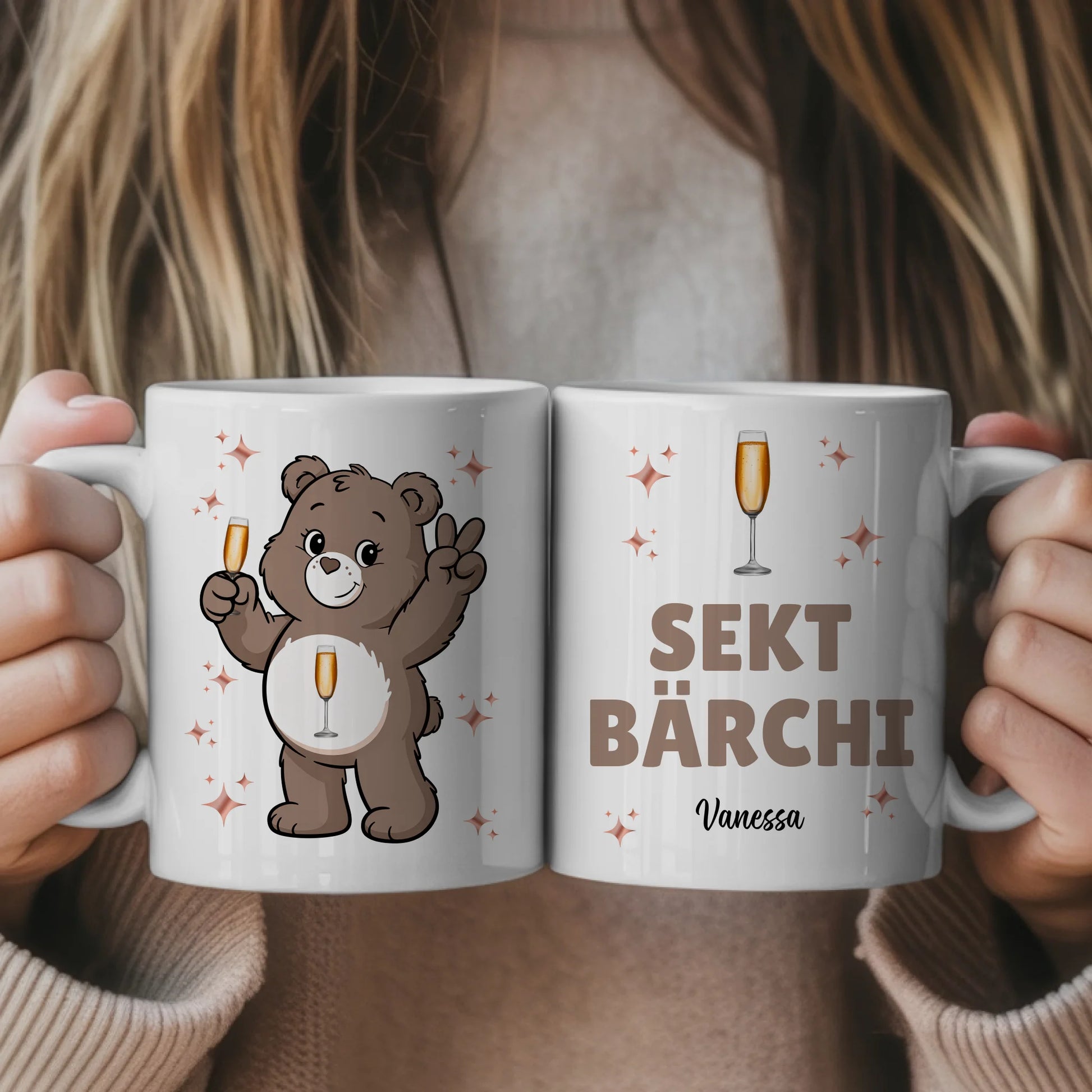 Saufbärchi Tasse Sekt Bärchi Kaffeetasse 1