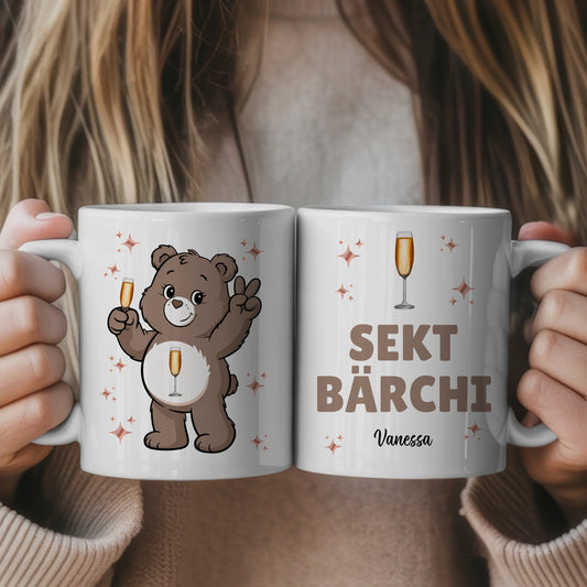 Saufbärchi Tasse Sekt Bärchi Kaffeetasse 1