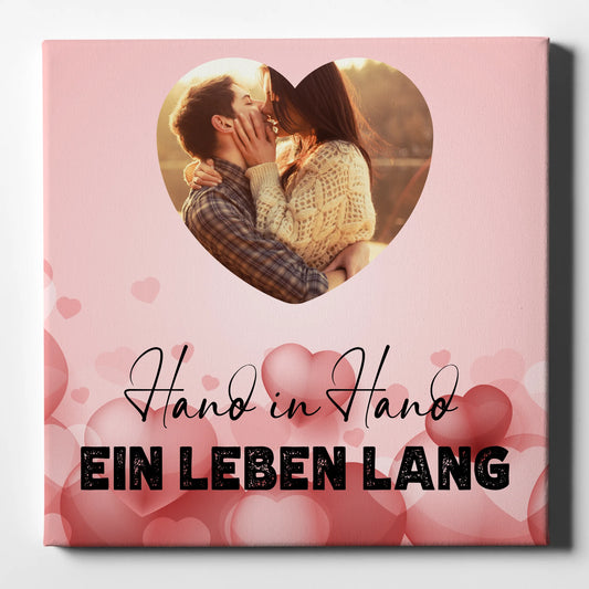 Foto Leinwand Paare für Valentinstag für Herz Foto