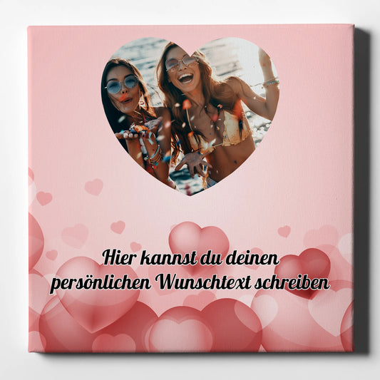 Personalisierbare Foto Leinwand Schwester Zum Geburtstag mit Foto