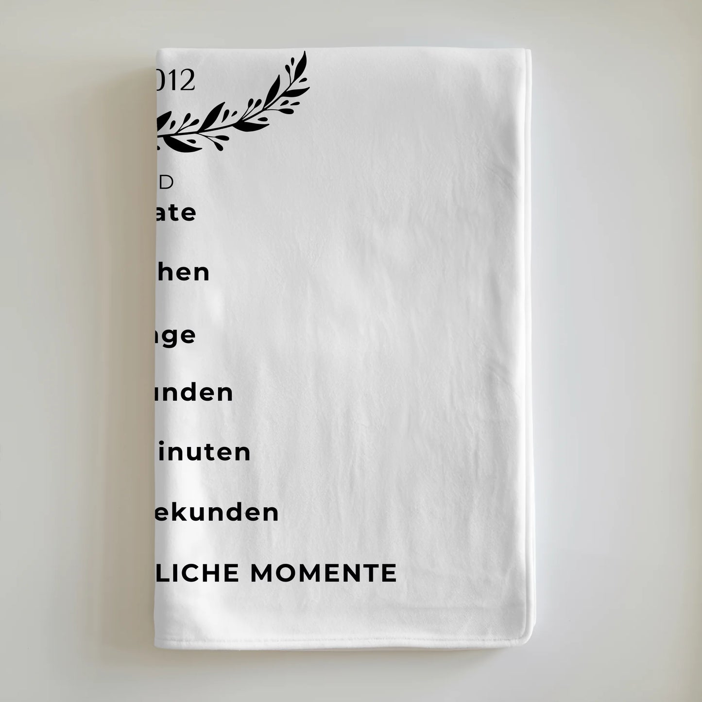 Personalisierte Decke Geschenk 4 Hochzeitstag Seidenhochzeit