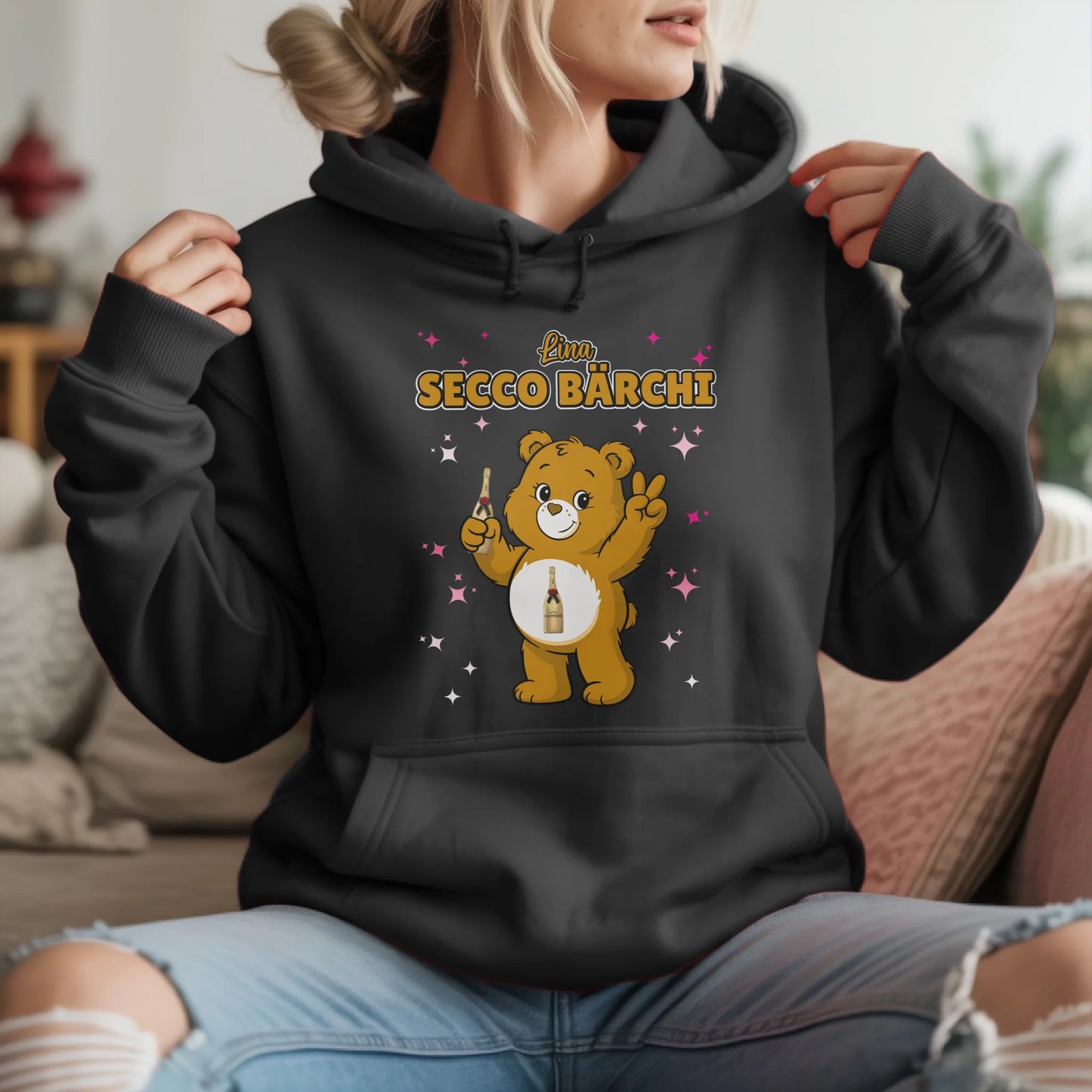 Saufbärchi Hoodie Secco Bärchi Sauf Bärchi Lustiger Hoodie für JGA 2