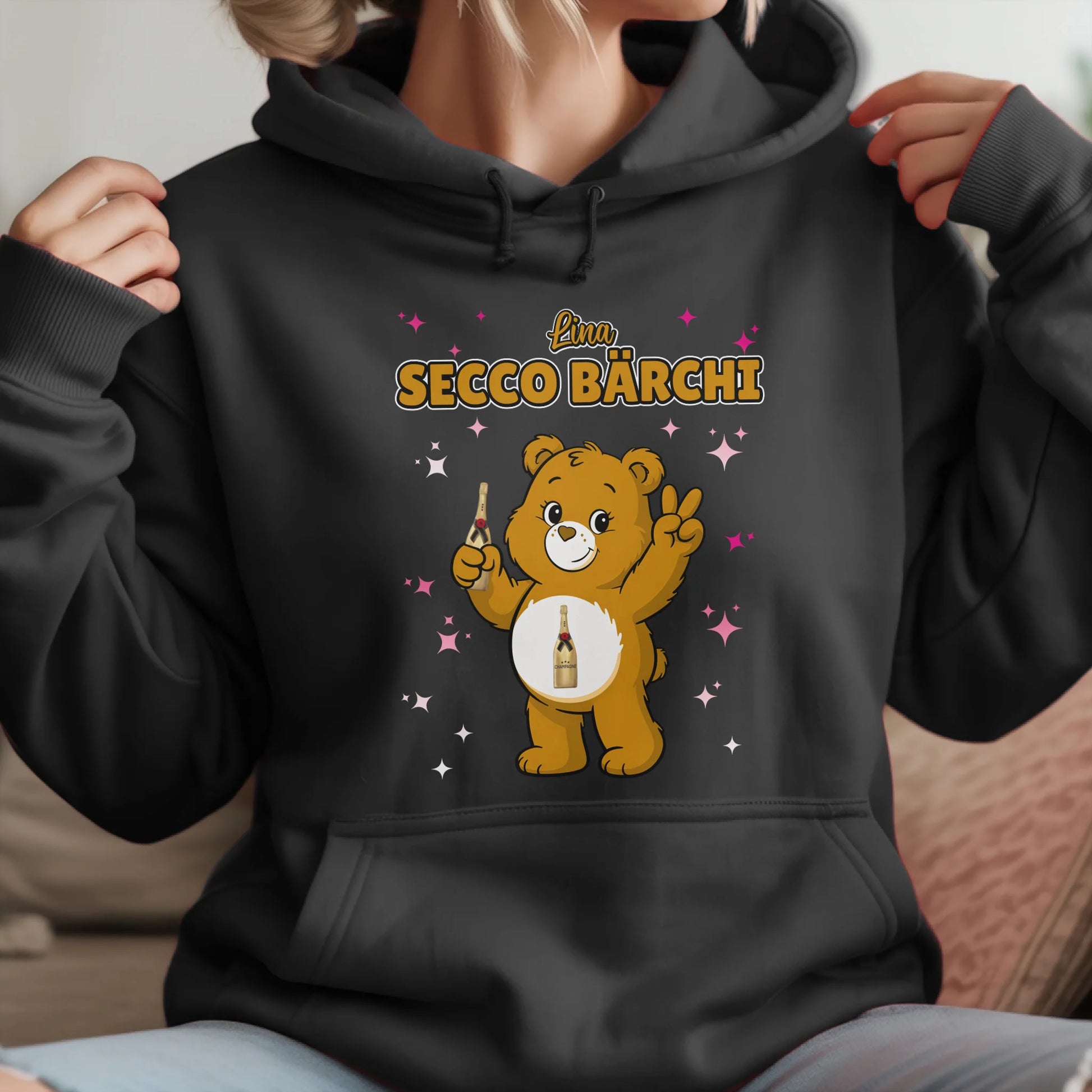 Saufbärchi Hoodie Secco Bärchi Sauf Bärchi Lustiger Hoodie für JGA 1