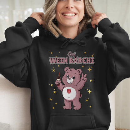 Sauf Bärchi Hoodie Wein Bärchi Saufbärchi Hoodie für JGA und Party 6