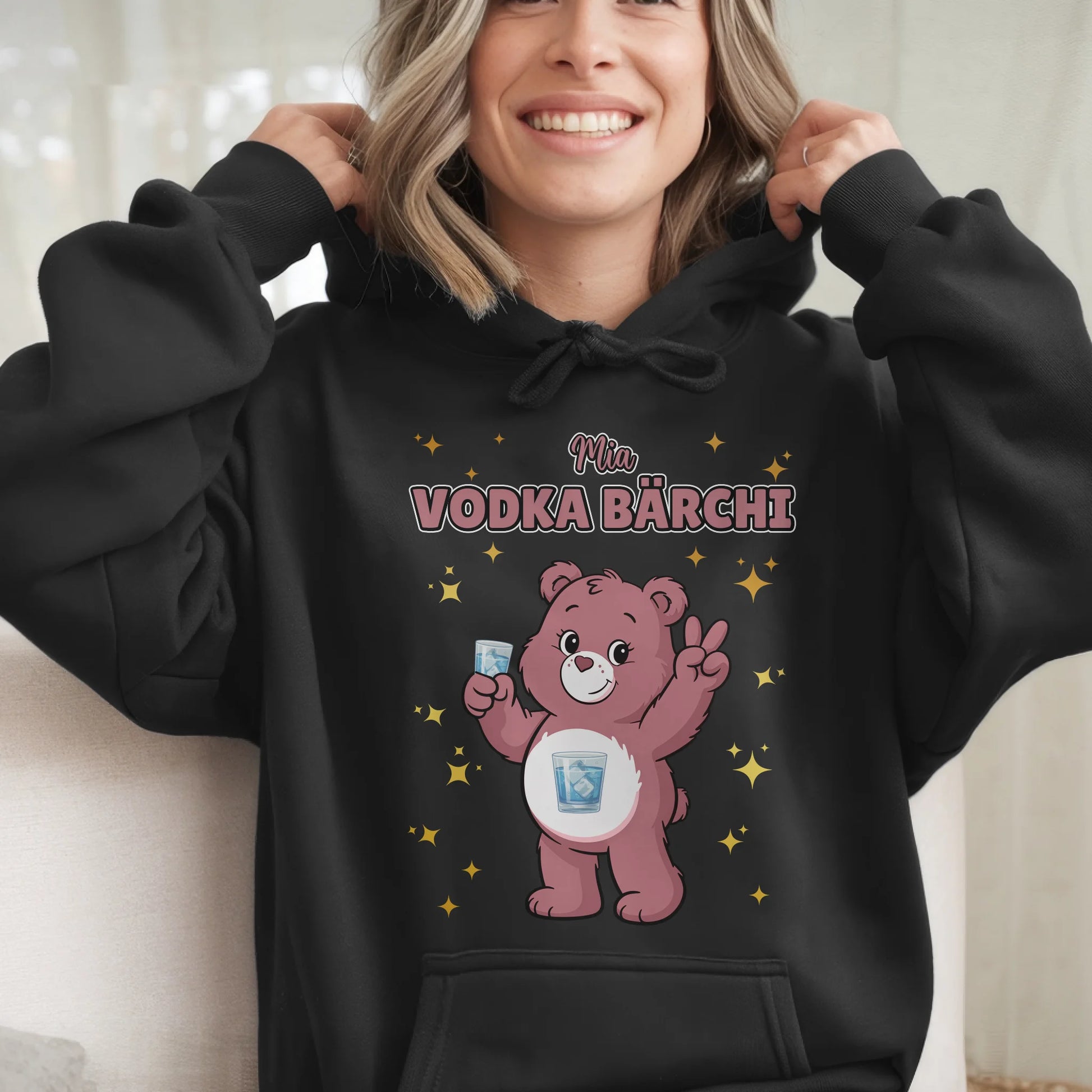 Lustiger Hoodie Sauf Bärchi Vodka Bärchi JGA Hoodie 6