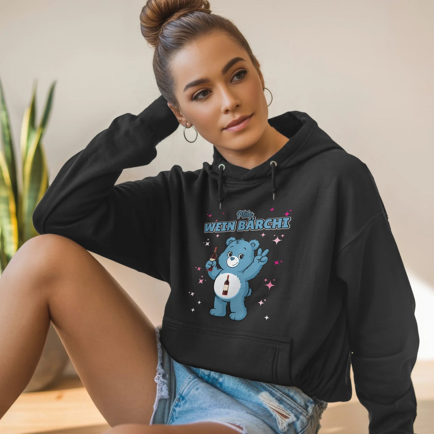 Sauf Bärchi Hoodie Wein Bärchi Saufbärchi Lustiger Hoodie 5