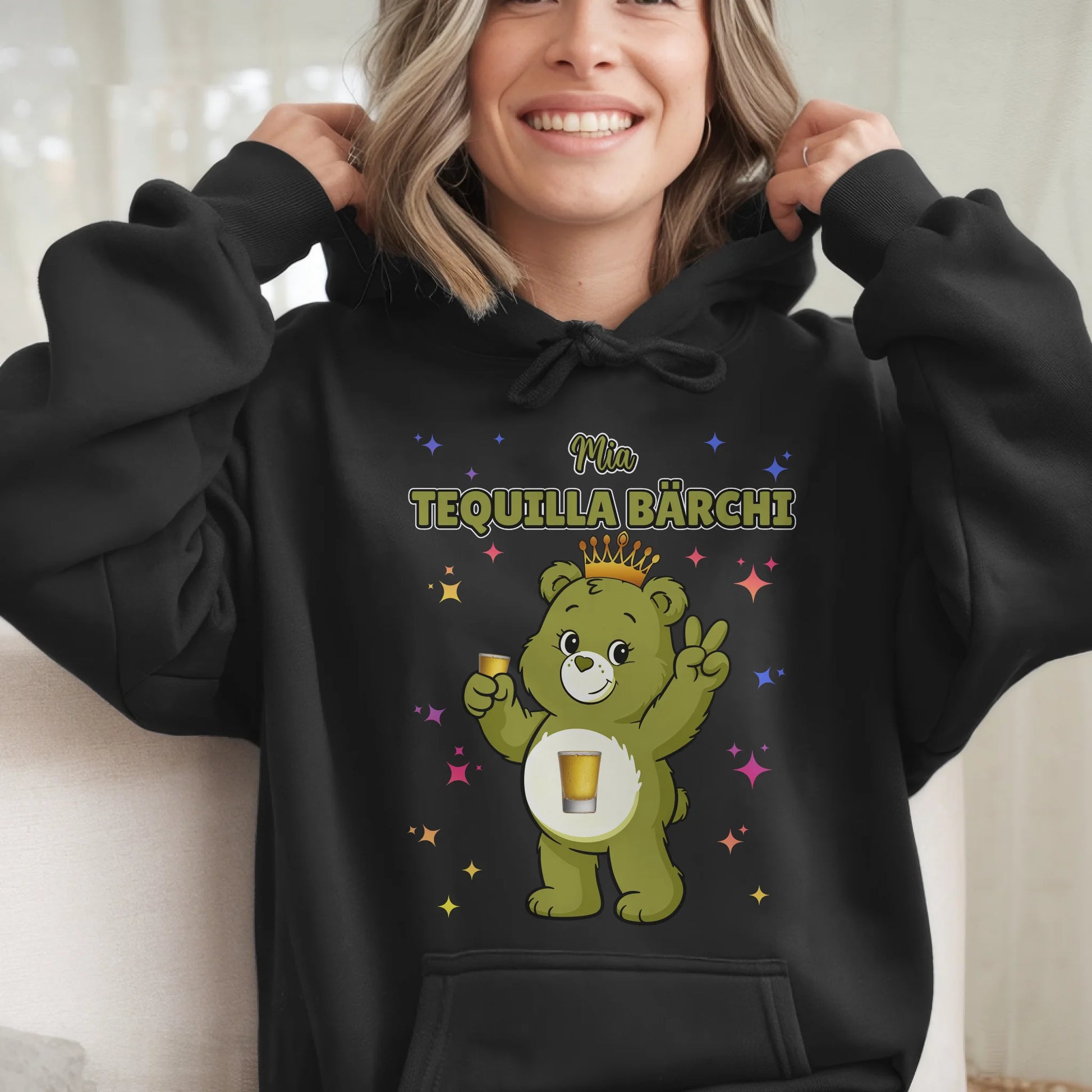 Saufbärchi Hoodie Tequilla Bärchi Sauf Bärchi Hoodie für Party JGA 6