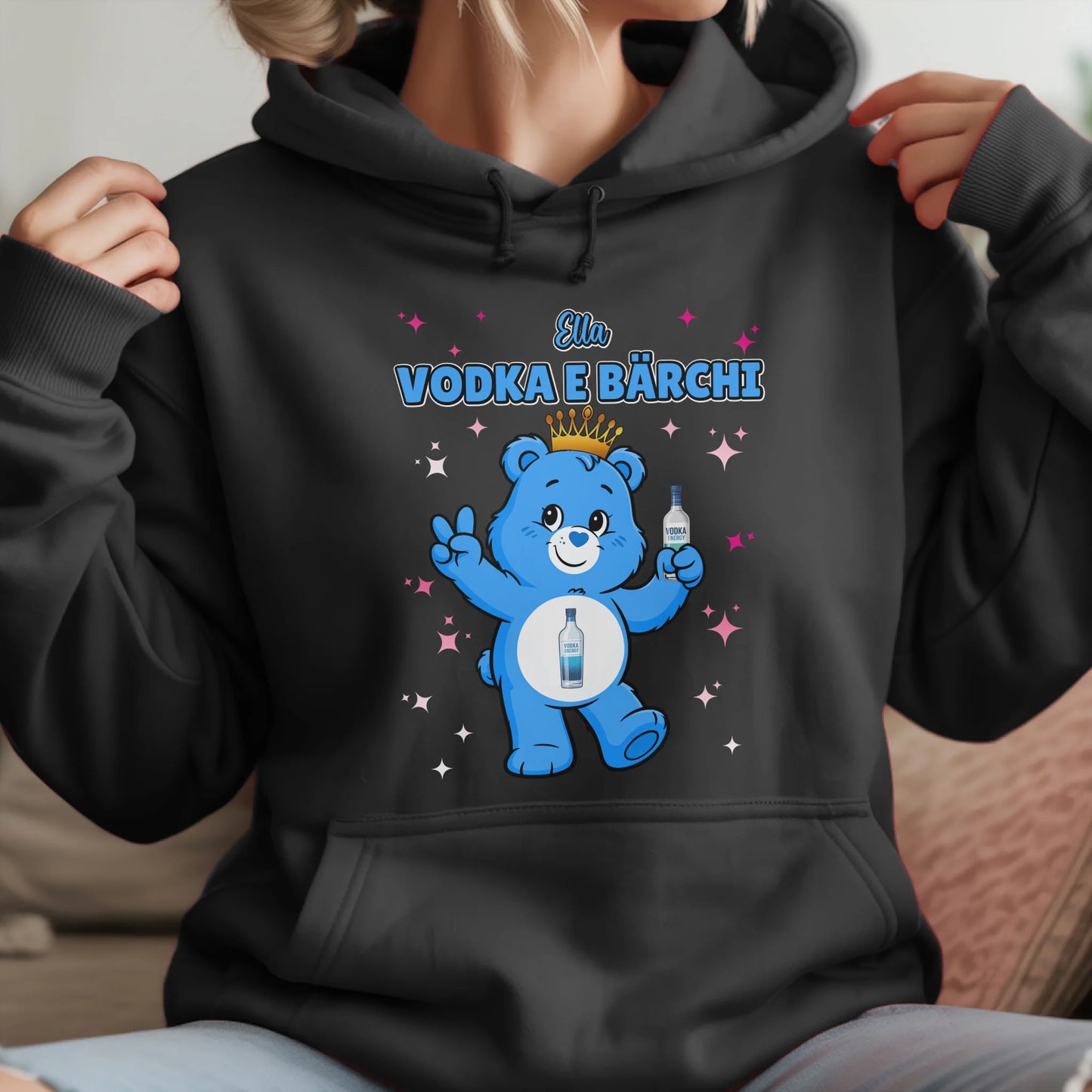 Lustiger Hoodie Sauf Bärchi Vodka E Bärchi Sauf Bärchi JGA Hoodie 1