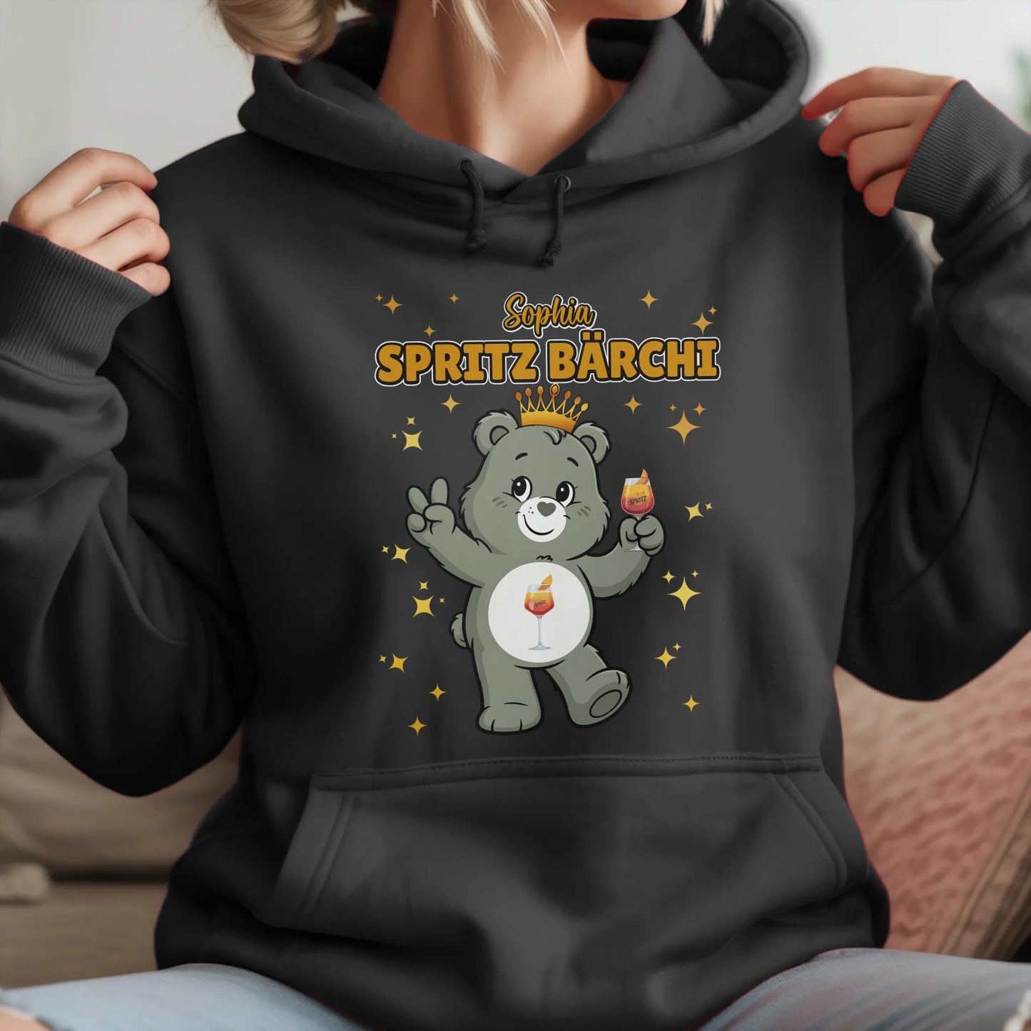 Sauf Bärchi Hoodie Spritz Bärchi Saufbärchi Lustiger Hoodie für JGA 1