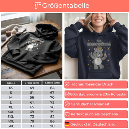 Sauf Bärchi Hoodie Secco Bärchi Saufbärchi Hoodie für JGA und Party 4
