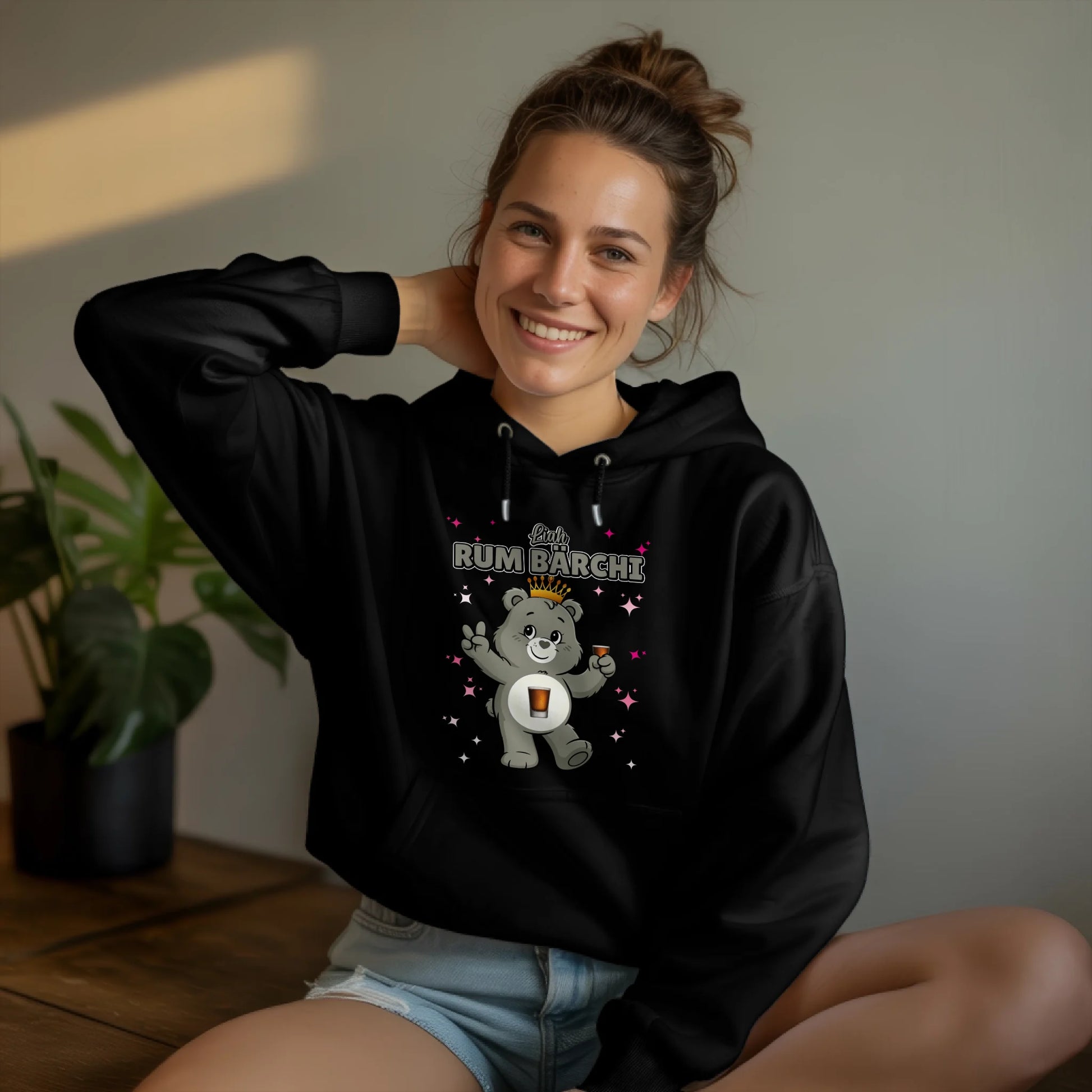 Sauf Bärchi Hoodie Rum Bärchi Saufbärchi Hoodie für Party und JGA 3