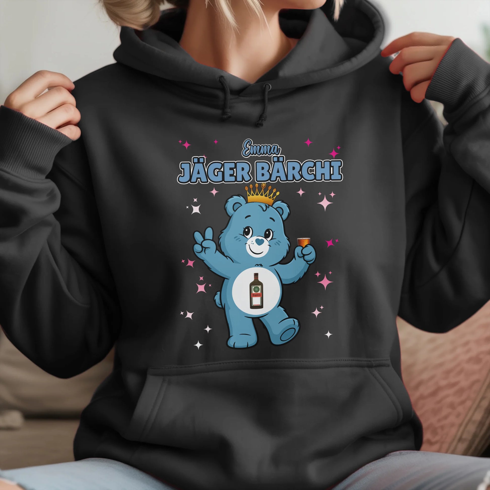 Saufbärchi Hoodie Jäger Bärchi Sauf Bärchi Hoodie für JGA und Party 1