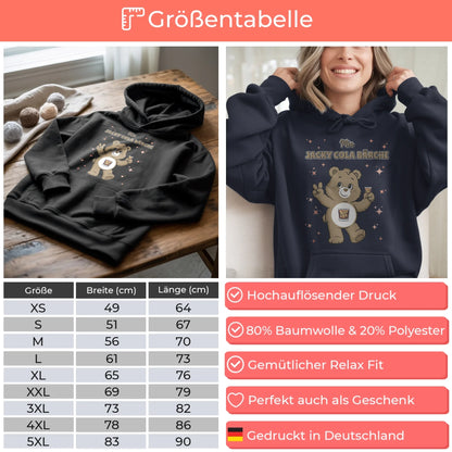Saufbärchi Hoodie Jacky Cola Bärchi Sauf Bärchi Lustiger Hoodie für JGA 4