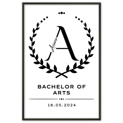 Poster Bachelor Abschluss Geschenk Bachelor Of Arts