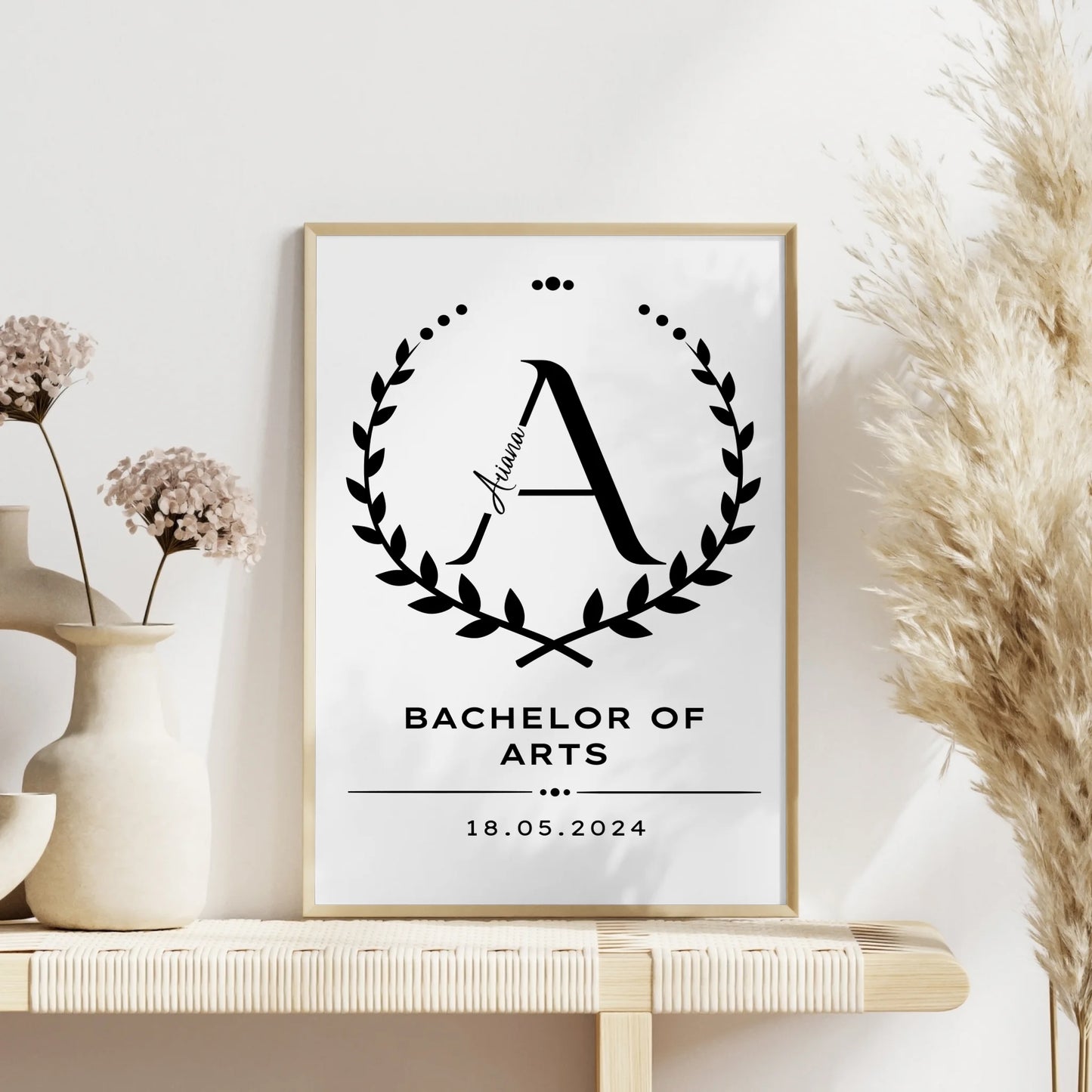 Poster Bachelor Abschluss Geschenk Bachelor Of Arts