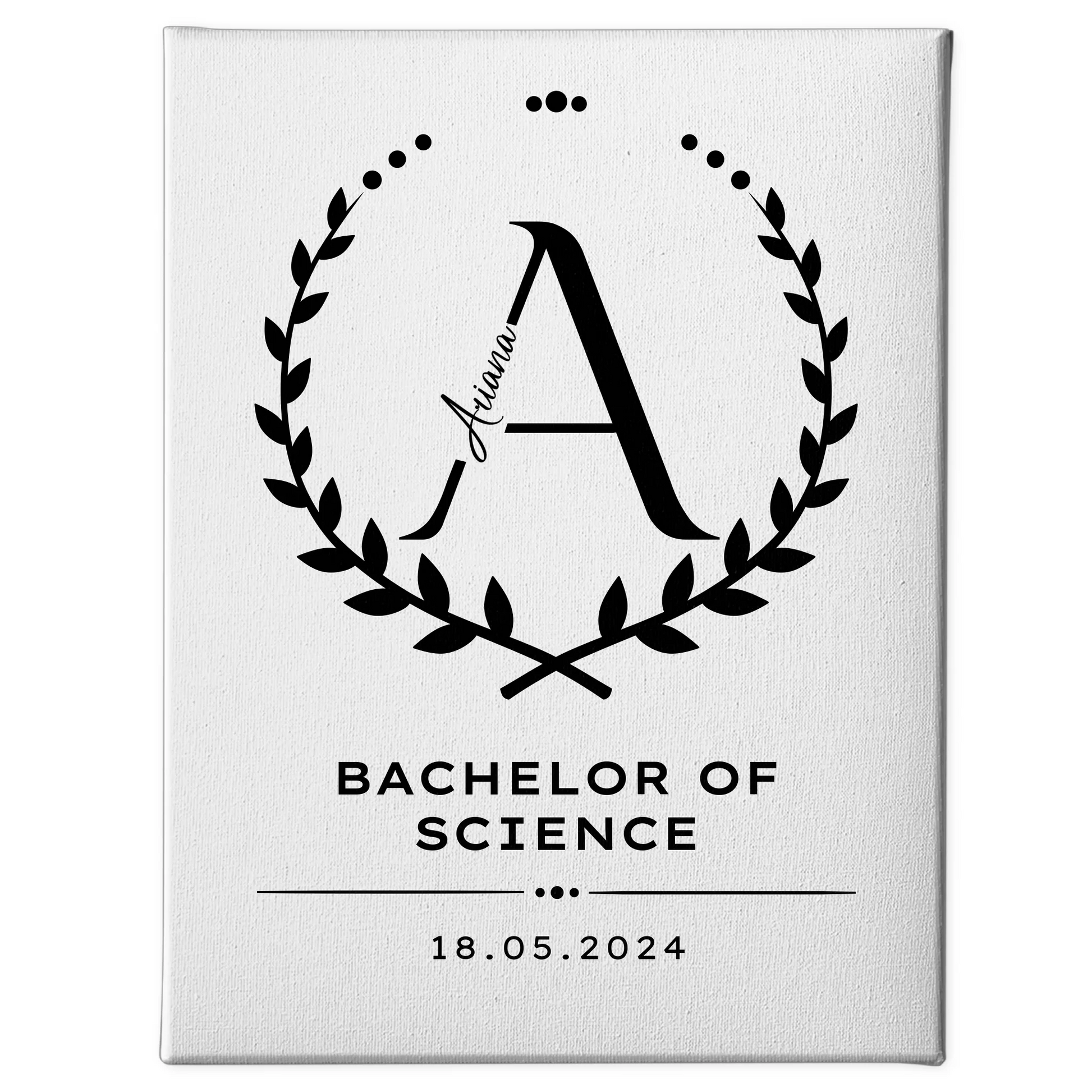 Leinwand Geschenk Zum Bachelorabschluss Bachelor Of Science 1