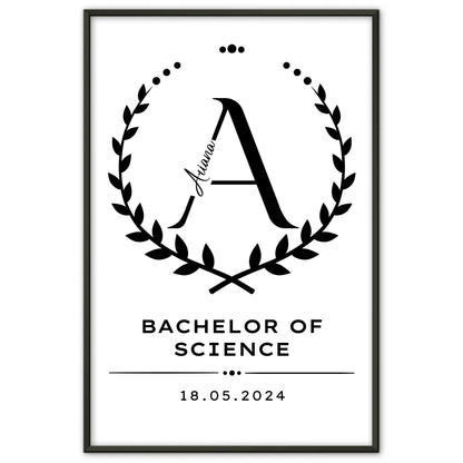 Poster Geschenk Zum Bachelorabschluss Bachelor Of Science