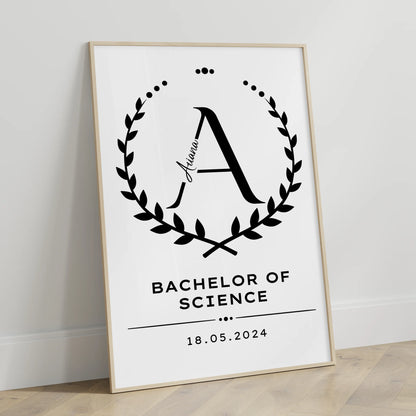 Poster Geschenk Zum Bachelorabschluss Bachelor Of Science