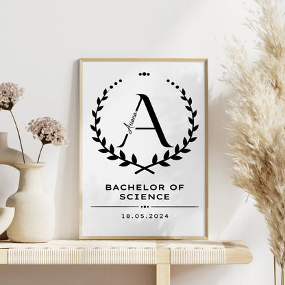 Poster Geschenk Zum Bachelorabschluss Bachelor Of Science