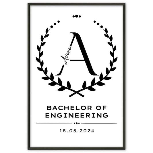 Poster Geschenk Bachelorabschluss Bachelor Of Engineering