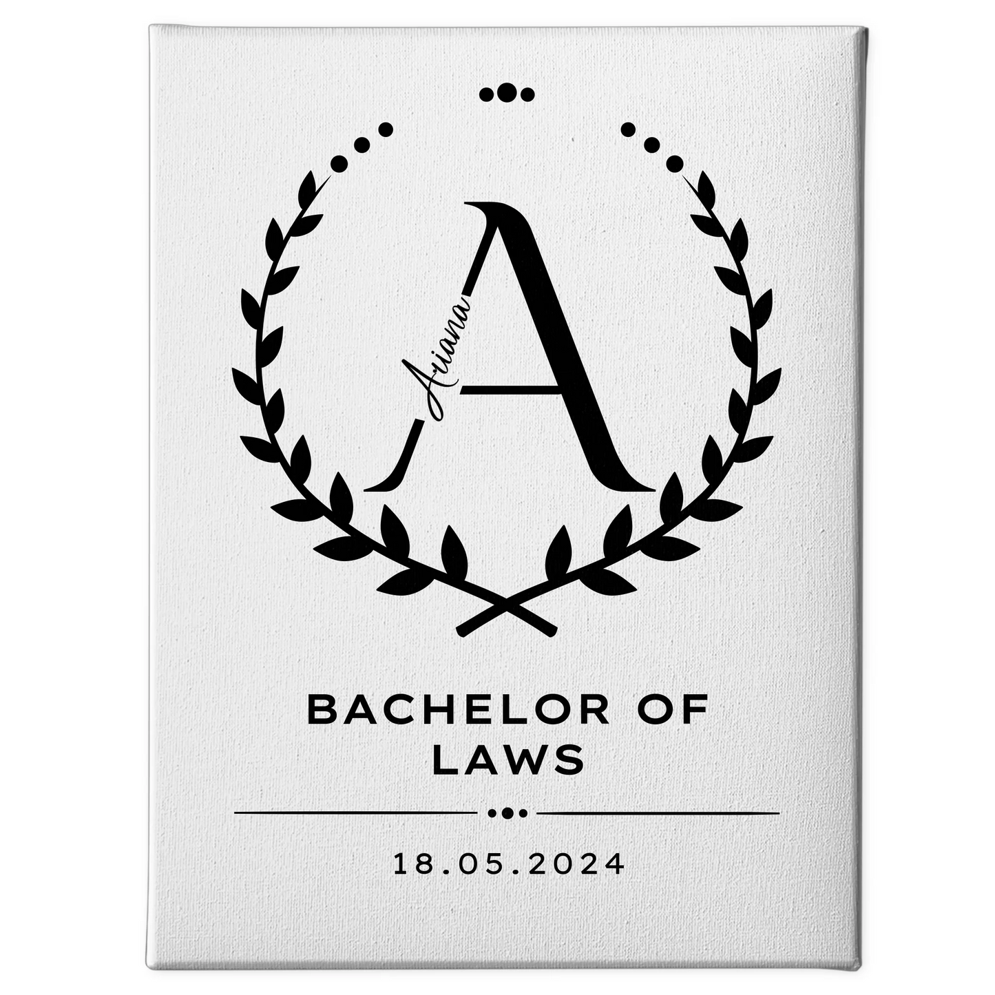 Leinwand Geschenk Zum Bachelor Bachelor Of Laws 1
