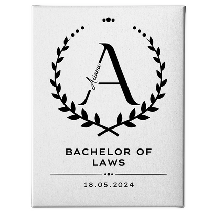 Leinwand Geschenk Zum Bachelor Bachelor Of Laws 1